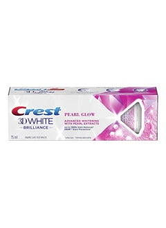 Crest 3D White Brilliance Toothpaste Advance Whitening with Pearl Extracting - Pearl Glow 75ml Pack of 3  - Image 2