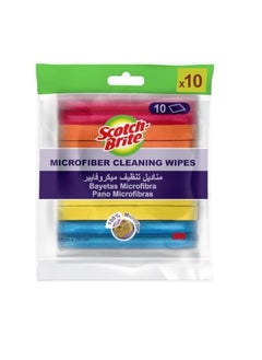 Scotch Brite Scotch-Brite Microfiber Cloth General Purpose  Value pack  10 units pack   Multi-Purpose   Efficient and effective cleaning cloth   Remove dust and dirt   Cleaning cloth   Sponge cloth  - Image 1