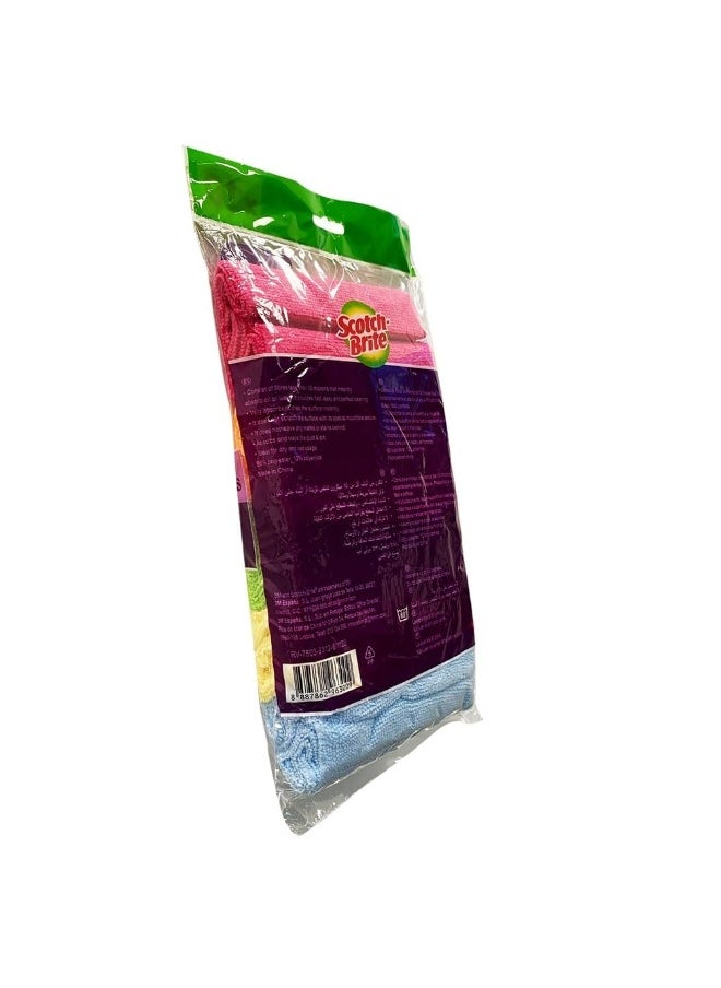 Scotch Brite - Scotch-Brite Microfiber Cloth General Purpose  Value pack  10 units pack   Multi-Purpose   Efficient and effective cleaning cloth   Remove dust and dirt   Cleaning cloth   Sponge cloth - Image 1