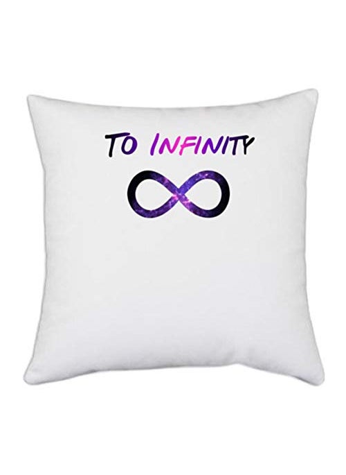 UDNAG UDNAG White Polyester Couple to Infinity Pillow Cover 16 Inch X 16 Inch 