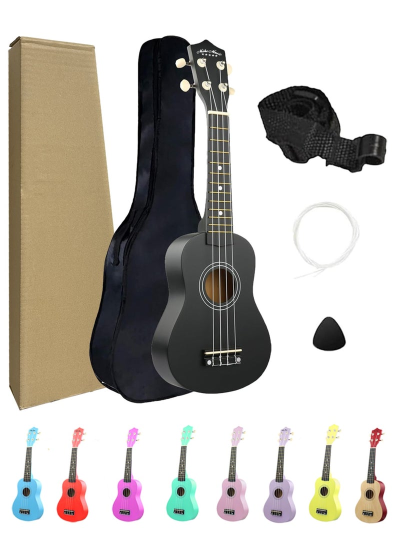 Mike Music Mike Music 21 Inch Ukulele With Bag Strap Picks and Extra String  - Image 1