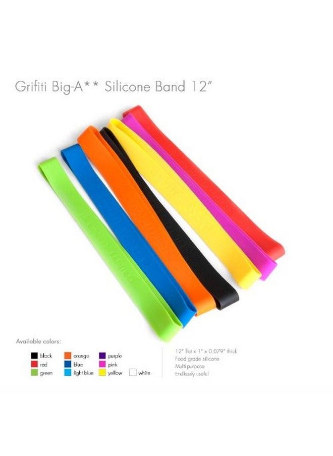 GRIFITI - Band Joes 12 Inch 2 Assorted Pack Silicone Rubber Bands Heat Cold Uv Chemical Resistant Books Board Game Boxes Puzzles Art Cooking Wrapping Exercise Bag Wraps Fidget Bands Foot Bands - Image 1