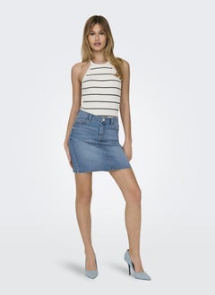ONLY Onlgemma Sl Scallop Stripe O-Neck Knt  - Image 5