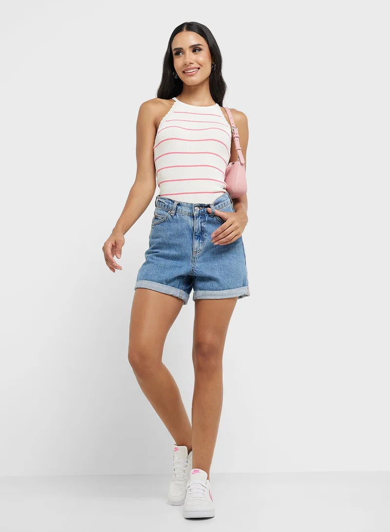 ONLY white Knitted V-Neck Cami top for Women | Best Price UAE