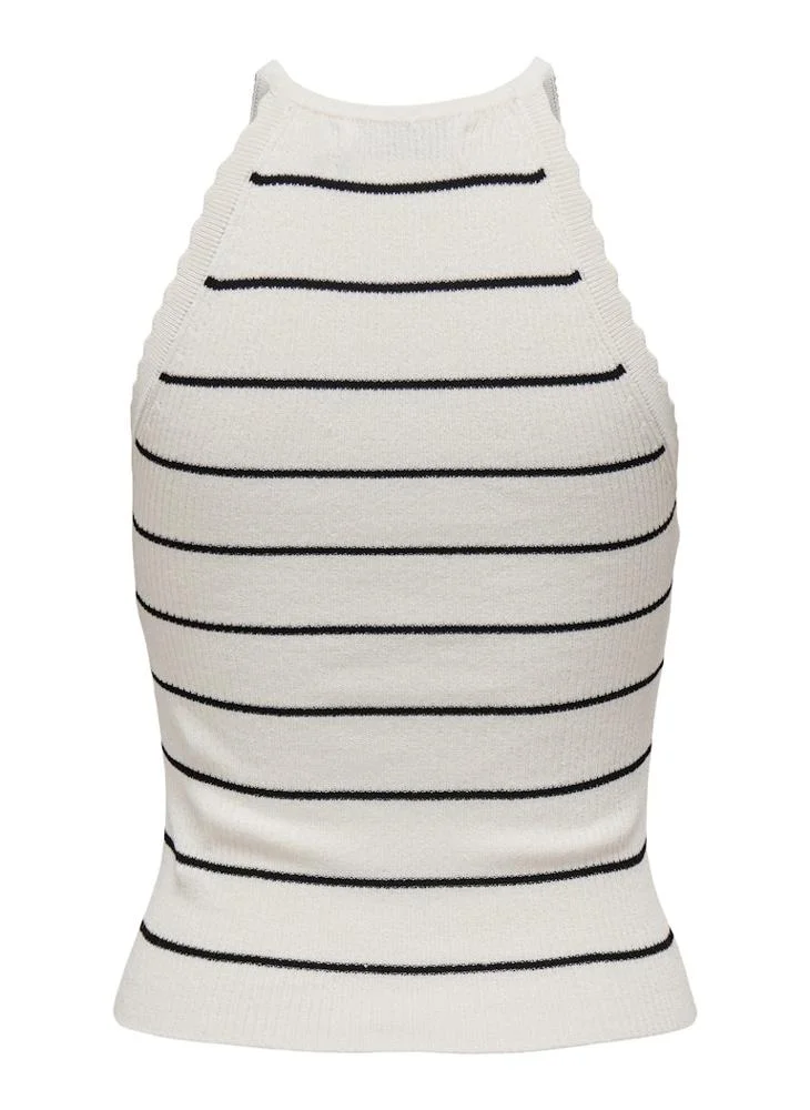 ONLY white Knitted V-Neck Cami top for Women | Best Price UAE