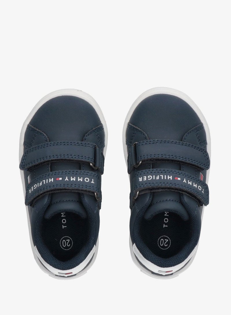 تومي هيلفيغر حذاء رياضي صغير بشريط لاصق - Image 4