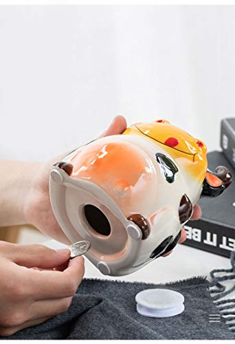 Mathew O Ceramic Cow Money Bank Piggy Bank Ornament,Home Decoration - Image 4