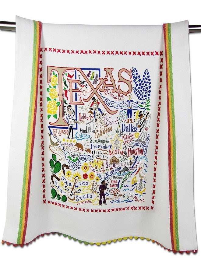 Catstudio Texas Dish Towel - U.S. State Souvenir Kitchen and Hand Towel, Perfect Tea Towels for Texas Lovers, Travel Souvenir, Housewarming Gifts, Couple Gifts - Image 1