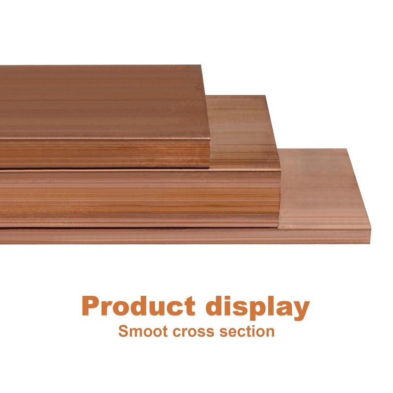SuperDi Copper Flat Bar Stock 3/8" x 1" x 6"- Knife Making, Hobby, Craft, C110-1 Bar - Image 3
