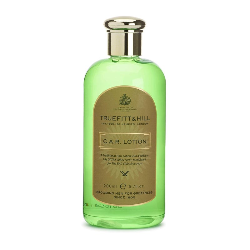 Truefitt & Hill Truefitt  Hill CAR Lotion Firm Hold Hair Dressing for Windy Days Suitable for All Hair Types Lily of the Valley Fragrance Cleansing Ingredients for Scalp Health 67 oz