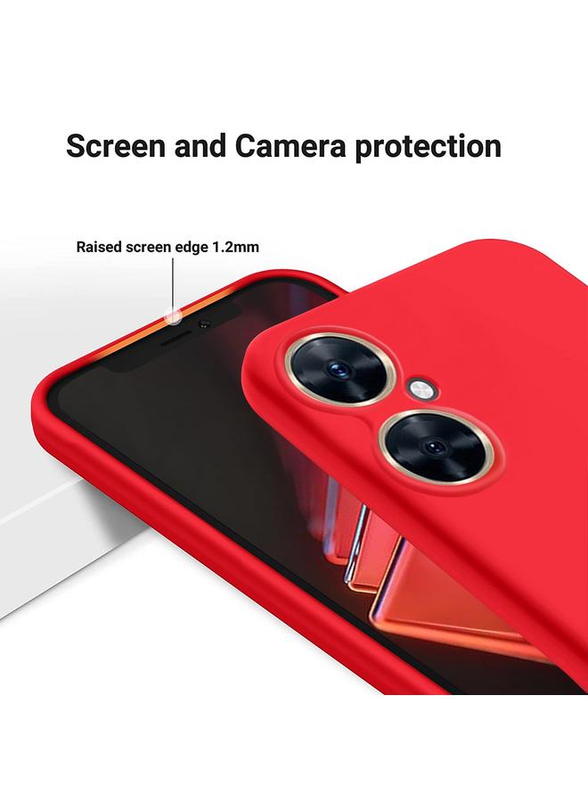 اس-توب جراب لهاتف Huawei Nova 11i مصنوع من السيليكون السائل بلون سادة ومضاد للسقوط وتغطية كاملة - Image 4