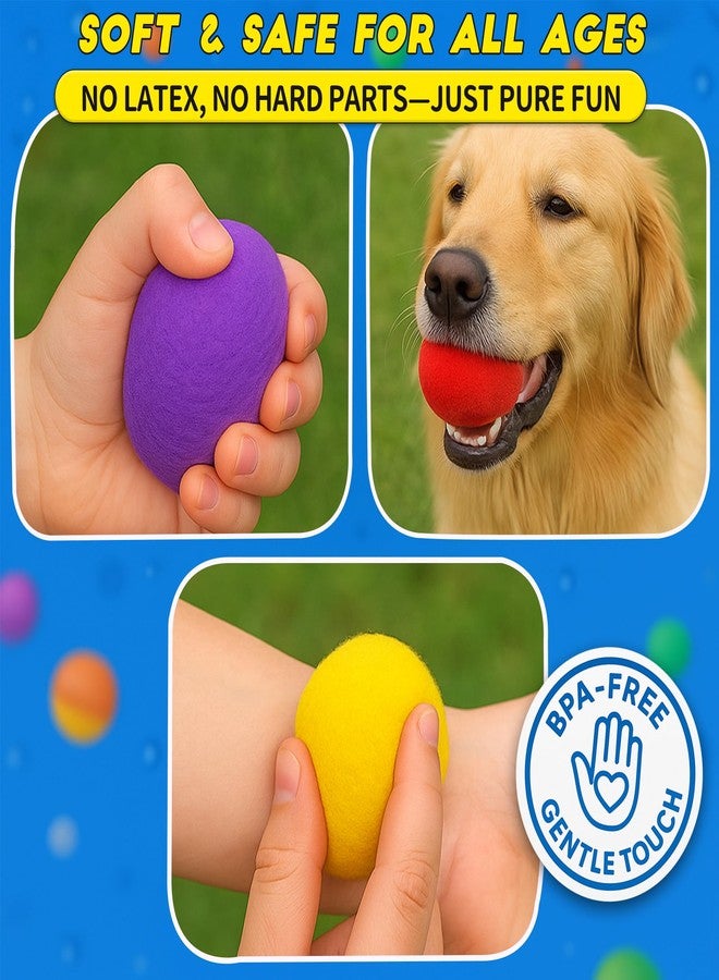 ROHSCE Reusable Water Balloons, Splash Balls, 2 Inch Soft Cotton Water Balls, Soaker Balls for Kids, Outdoor Beach Game, Summer Pool Toys, Backyard, Beach, Lawn, Party Fun Gifts, 50PCS - Image 5