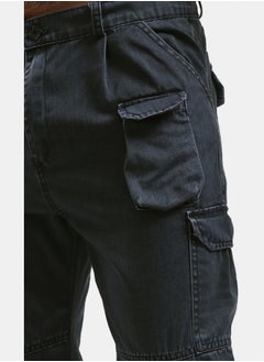 RAVIN Solid Grey Wide Leg Fit Jeans With Side Pocket  - Image 2