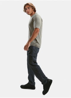 RAVIN Solid Grey Wide Leg Fit Jeans With Side Pocket  - Image 4