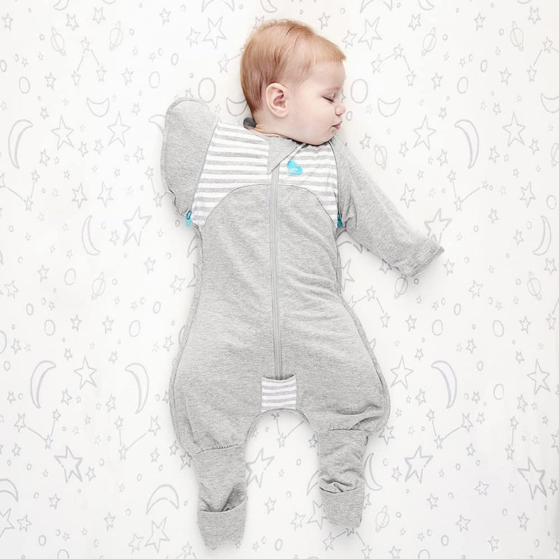 Love to Dream Swaddle UP Transition Suit, Gray, Large, 19-24 lbs, Patented Zip-Off Wings and Unique Self-Soothing Sleeves, Safely Transition from Swaddled to Arms-Free Before Rolling Over - Image 2