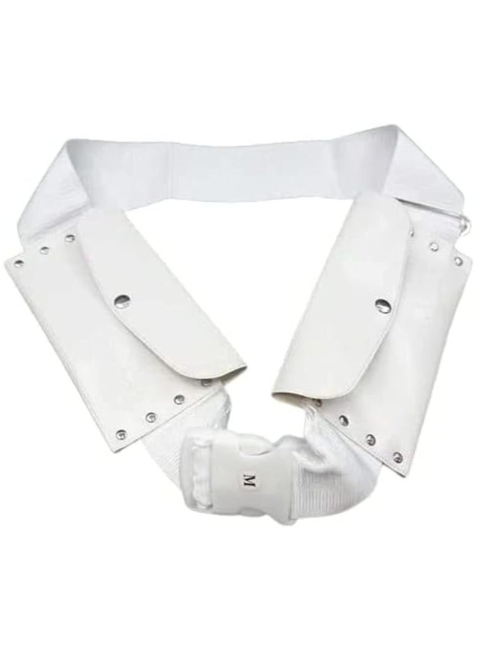 سکیلو حقائب حزام الحج والعمرة باللون الأبيض عالية الجودة لحجاج العمرة المسلمين - حقيبة خصر للسفر خفيفة الوزن وقابلة للتعديل وآمنة - Image 1