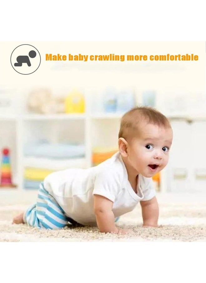 18 Pcs Plush Foam Floor Mat Square Interlocking Carpet Tiles with Border Fluffy Play Mat Floor Tiles Soft Climbing Area Rugs for Home Playroom Decor,30x30x1cm (Black, White, Gray)