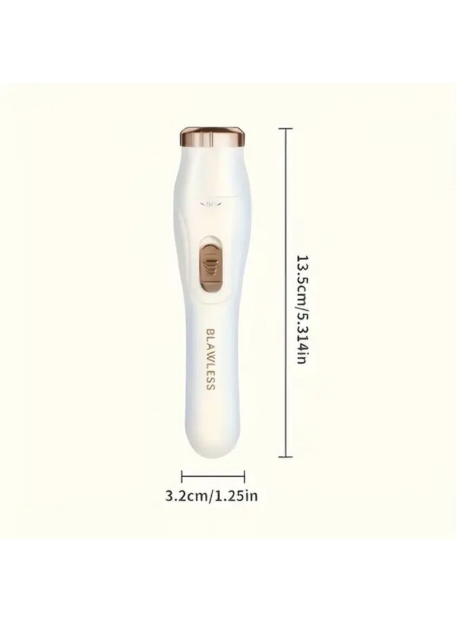 مجموعة إزالة الشعر الكهربائية المحدثة 3 في 1 باللون الأخضر قابلة لإعادة الشحن عبر USB لتقليم الجسم بالكامل والوجه والأنف - Image 3