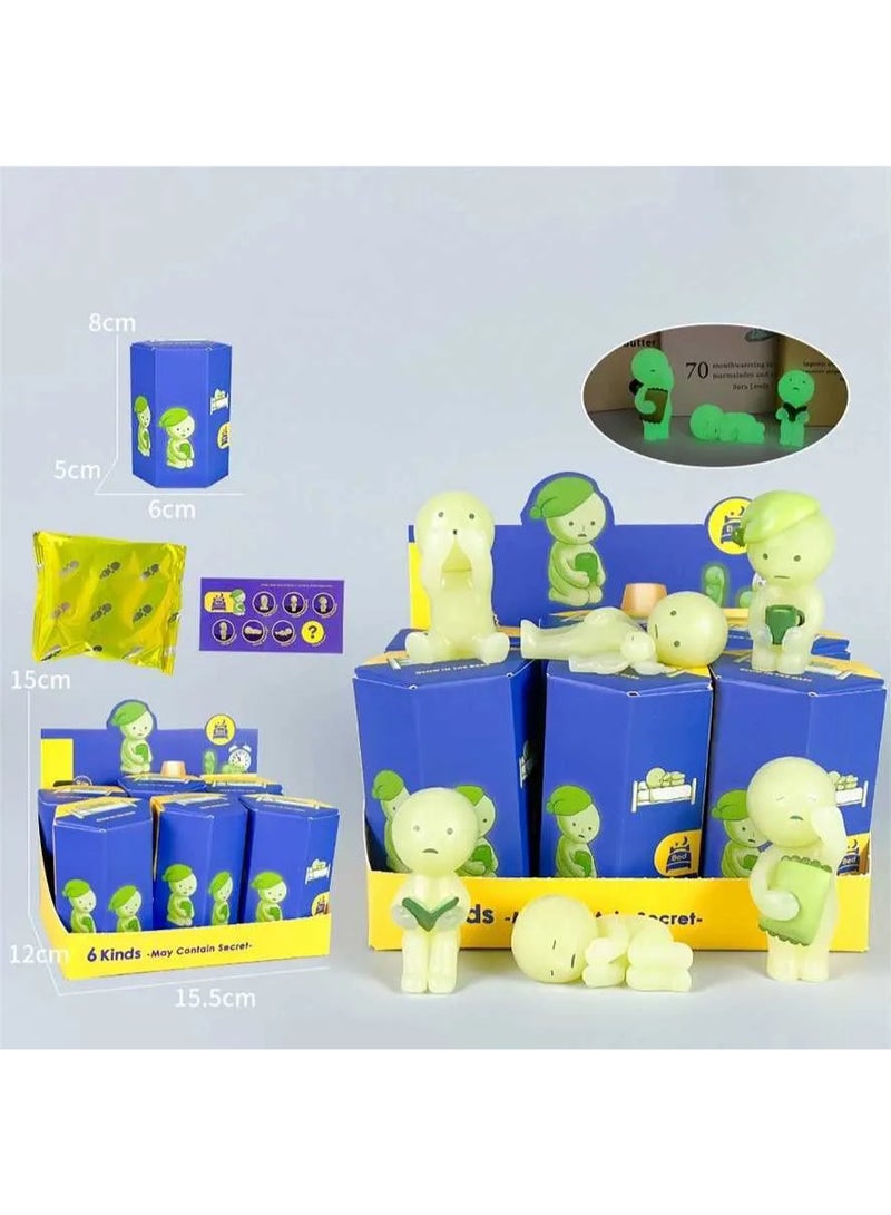 Smiski Glow-in-the-Dark Doll, Bedroom Corner Series, Random Style, 1-Pack (Single Blind Box) (High Quality Edition) - Image 5
