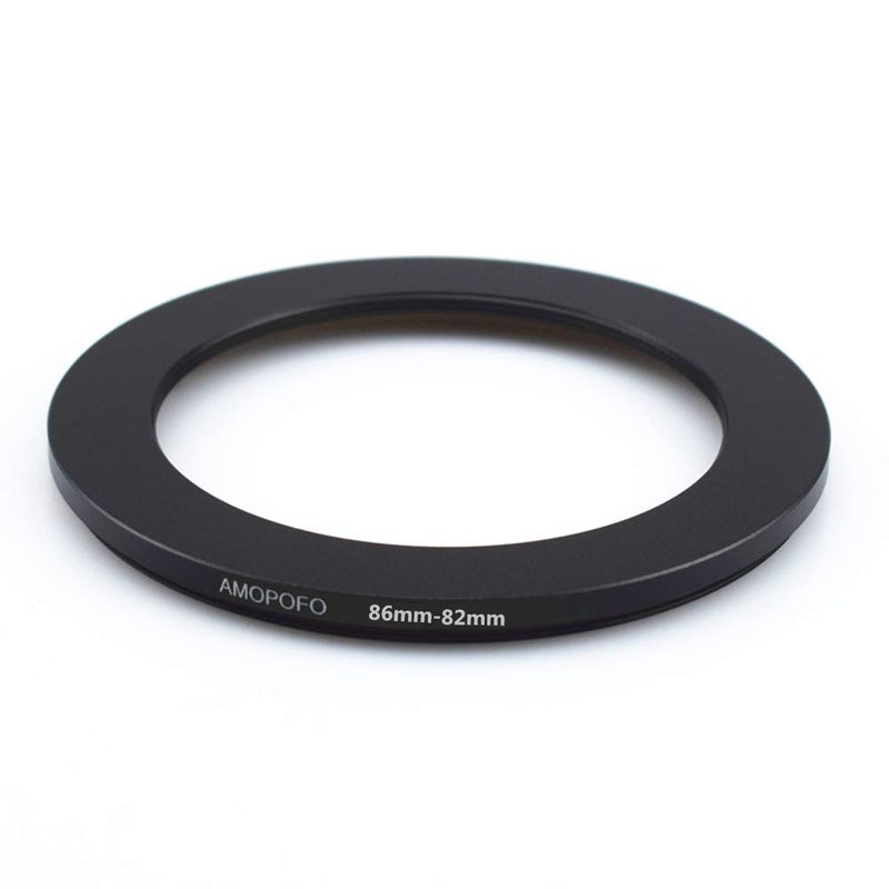Amopofo 86mm to 82mm /86mm-82mm Step-Down Ring Filter Adapter for All Brands UV,ND,CPL,Metal Step-Down Ring Adapter - Image 3