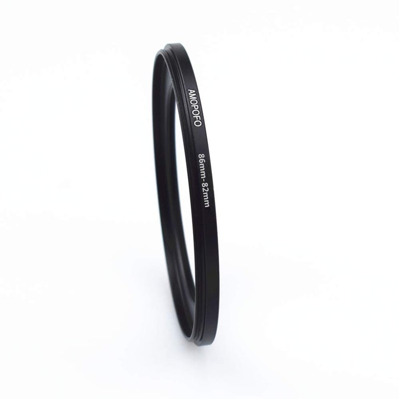 Amopofo 86mm to 82mm /86mm-82mm Step-Down Ring Filter Adapter for All Brands UV,ND,CPL,Metal Step-Down Ring Adapter - Image 2