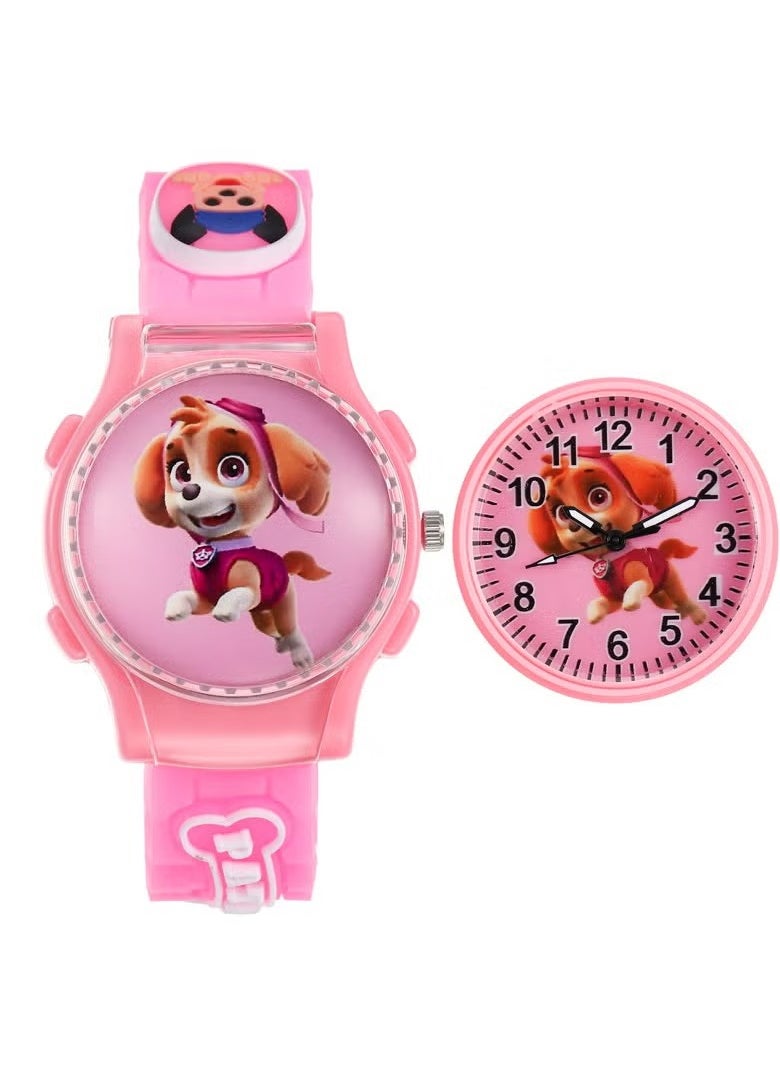 Pink PAW Patrol Cartoon Flip Cover Children's Watch (The Cover Can Turn) - pzsku/ZDCB459C1256593FAEE01Z/45/_/1732860454/23d236c4-ea8e-4a9a-9150-b8ca8defdeac