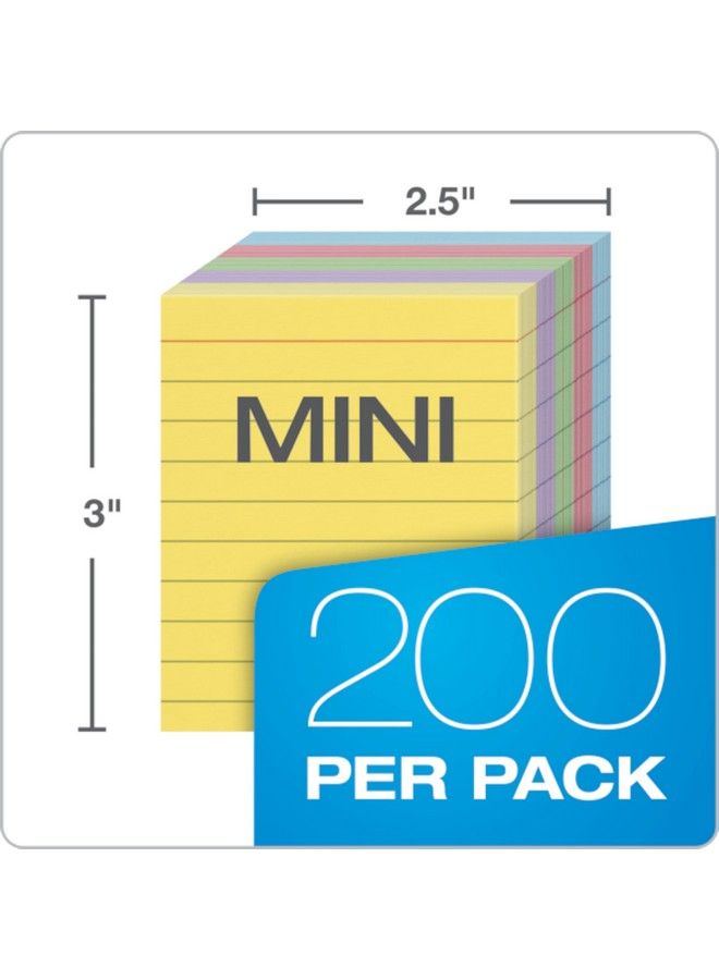 Oxford Mini Ruled Index Cards Ruled 3". X 2.5" Assorted Colors 200 Ea - Image 3