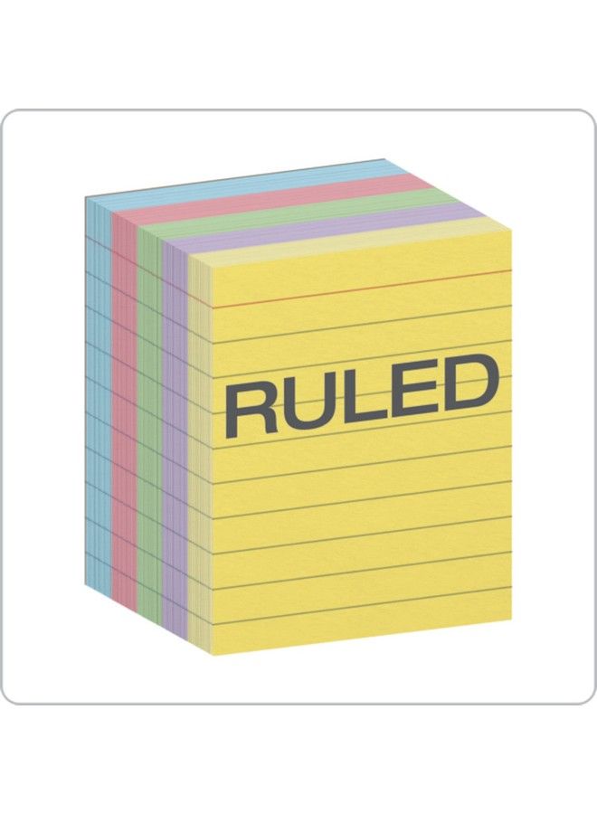 Oxford Mini Ruled Index Cards Ruled 3". X 2.5" Assorted Colors 200 Ea - Image 4