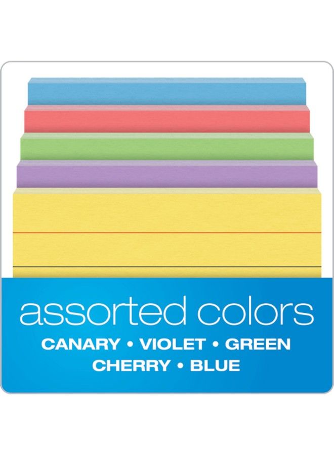 Oxford Mini Ruled Index Cards Ruled 3". X 2.5" Assorted Colors 200 Ea - Image 5