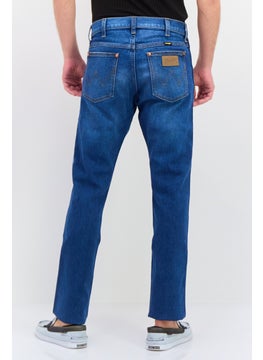 Wrangler Men Slim Fit Wash Stretchable Denim, Washed Blue  - Image 2