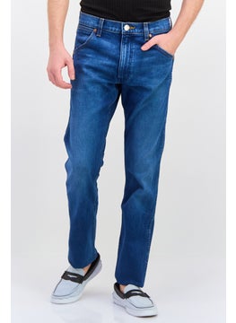Wrangler Men Slim Fit Wash Stretchable Denim, Washed Blue  - Image 1