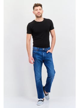 Wrangler Men Slim Fit Wash Stretchable Denim, Washed Blue  - Image 4