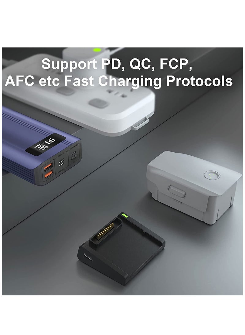 Mavic Air 2 & Air 2S Charging Hub - Portable Battery Charger with Type-C for DJI Dajiang AIR2 & AIR2S Drones, MAKINGTEC Intelligent Flight Battery Accessory. - Image 2