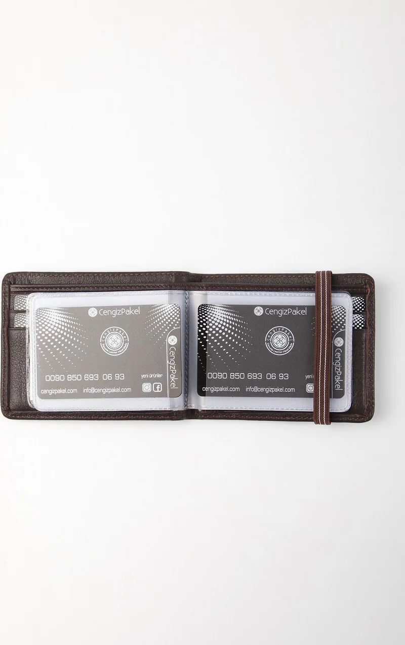 جنكيز باكيل Leather Brown Men's Wallet 27424T