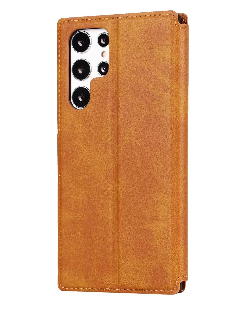 Suteni Flip Cover Leather Protective Case for Samsung Mobile Phone - Image 2