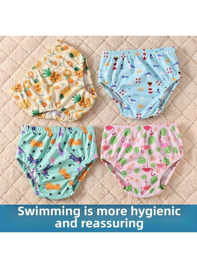 Loquat Baby Swimming Trunks Waterproof Leak-proof Boys And Girls Swimwear Underwear Swimming Pool Special Training Trunks Infant Swimming Trunks-Color:YOKU-004- - Image 5