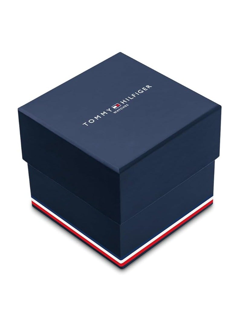 TOMMY HILFIGER Tommy Hilfiger Analogue Quartz Watch for Men with Red Silicone Bracelet - 1792033 - Image 4