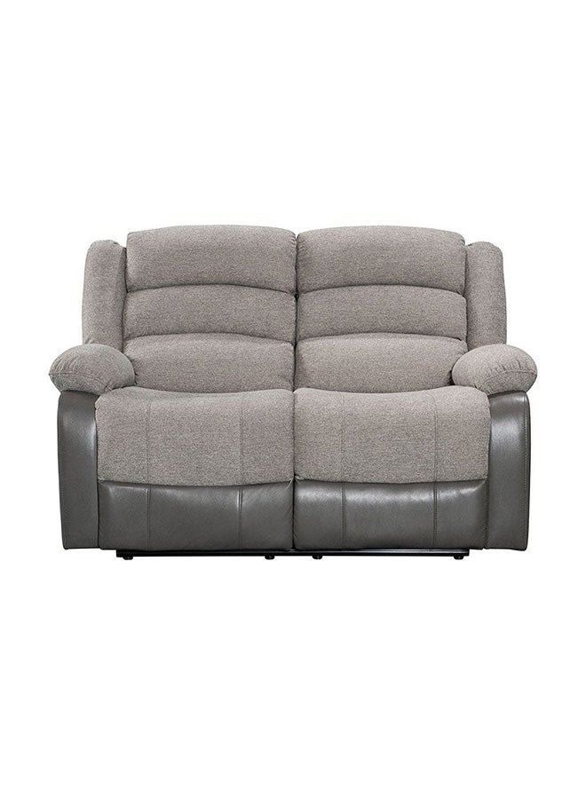 DANUBE HOME Greensboro 2-Seater Fabric Manual Motion Recliner Modern Design Two Seat Relaxing Chair Comfortable Living Room Furniture L 153 x W 90 x H 101 cm - Dark Grey - Image 4