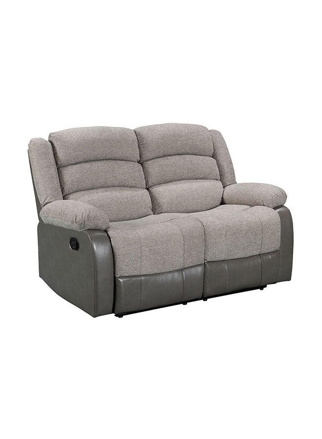 DANUBE HOME Greensboro 2-Seater Fabric Manual Motion Recliner Modern Design Two Seat Relaxing Chair Comfortable Living Room Furniture L 153 x W 90 x H 101 cm - Dark Grey - Image 5