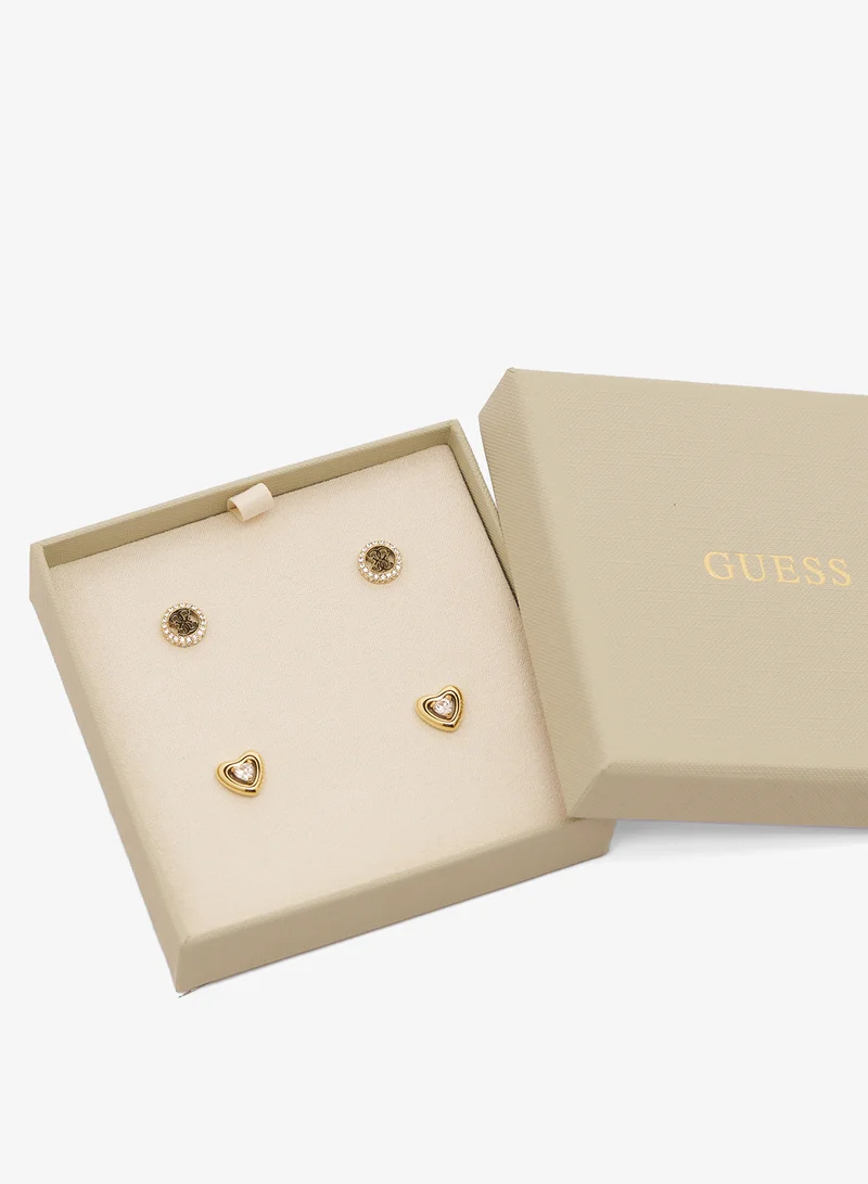 GUESS  4G  And Heart Boxset Studs for Women | Best Price UAE