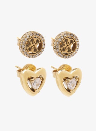 4G And Heart Boxset Studs