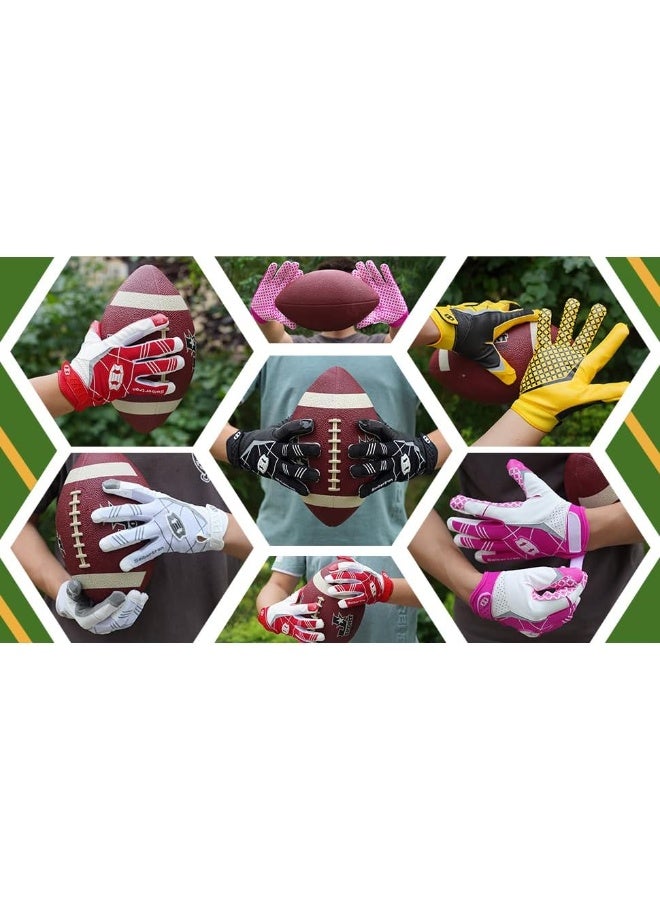 Seibertron Pro 3.0 Elite Ultra-Stick Sports Receiver Glove Football Gloves Youth and Adult (Red, XS) - Image 3