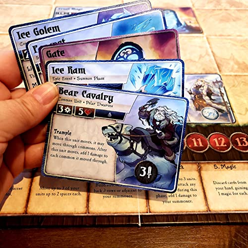 Plaid Hat Games Summoner Wars Second Edition Plaid Hat Games Master Set – Tactical Dueling Card Game – Includes 6 Faction Decks, Custom Dice, and Game Board – Ages 9+, 2 Players - Image 3