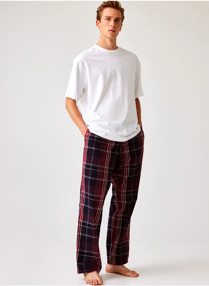H&M Checked Drawstring Pyjama