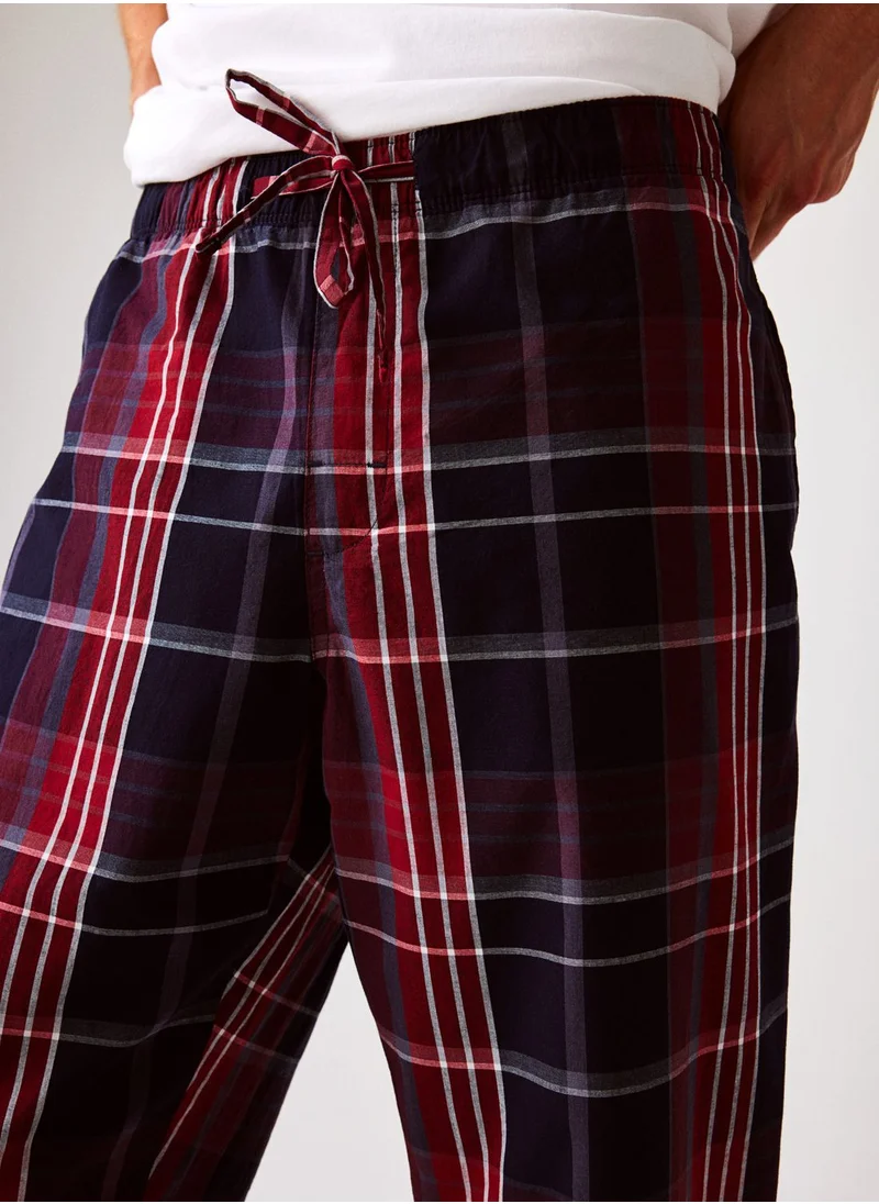 H&M Checked Drawstring Pyjama