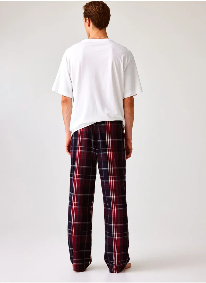 H&M Checked Drawstring Pyjama