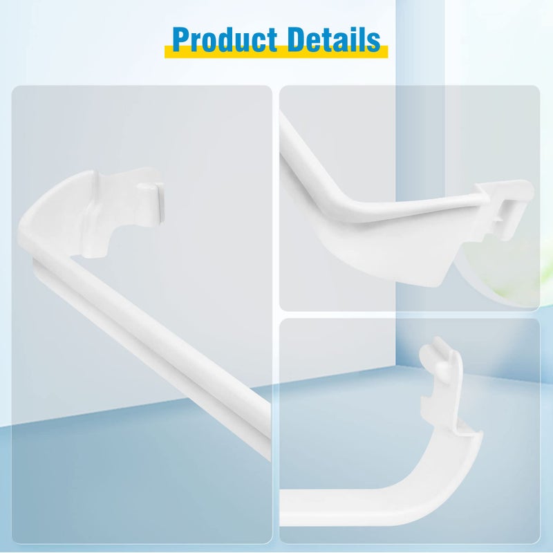 M Motico UPGRADED 240534701 Door Shelf Rack Bar Compatible with Frigidaire or Kenmore Refrigerator Door Bar Retainer Rail Replace 948952, AP3214631, PS734936 Frigidaire Replacement Shelf Door Bin Parts - Image 5