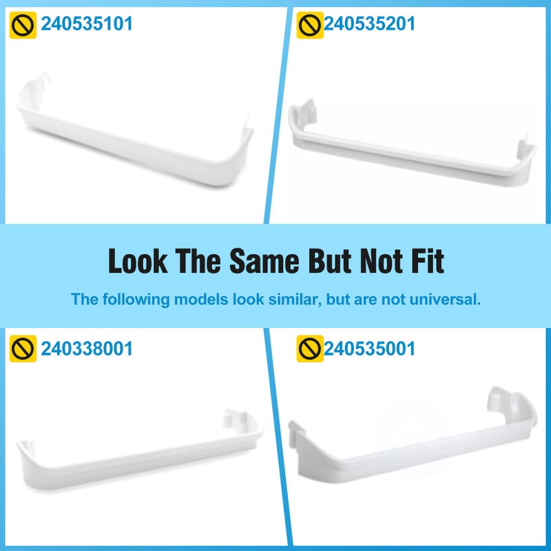 M Motico UPGRADED 240534701 Door Shelf Rack Bar Compatible with Frigidaire or Kenmore Refrigerator Door Bar Retainer Rail Replace 948952, AP3214631, PS734936 Frigidaire Replacement Shelf Door Bin Parts - Image 4