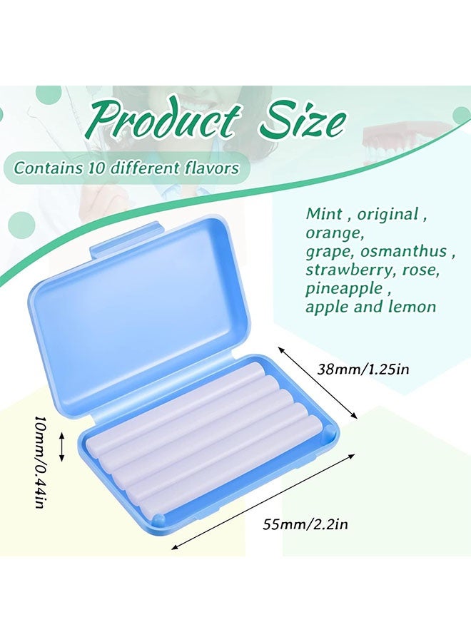 Realfrog 30 Pack Orthodontic Wax Mixed Flavor，Dental Braces Wax, for Teeth Dental Wax for Braces Wearer Tooth Wax for Braces and Oral Appliances with Colorful Storage Case and Fruit Smell - Image 4