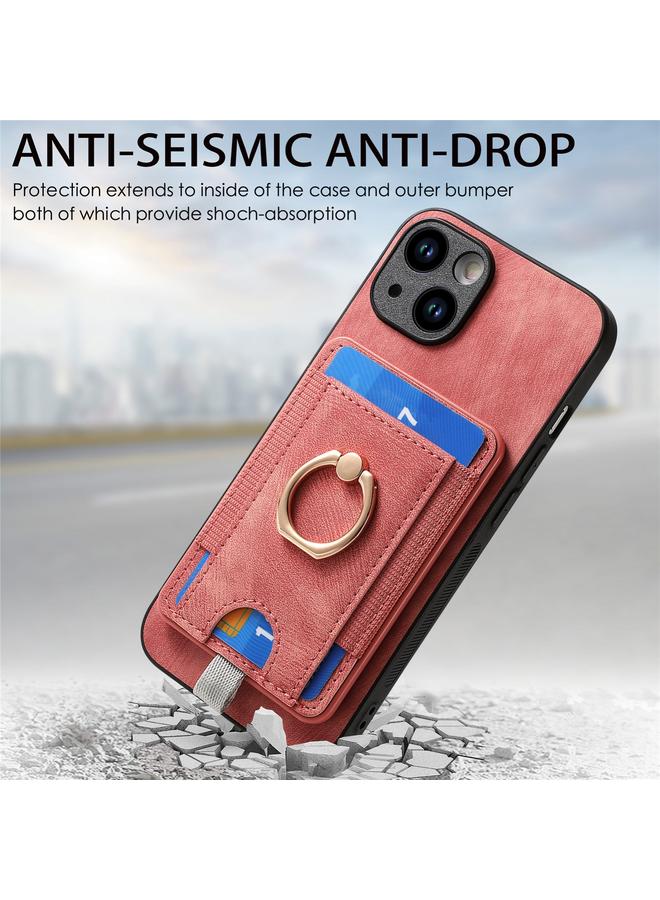 S-TOP Case For iPhone 7 Plus / 8 Plus Retro Splitable Magnetic Card Bag Leather Phone Case - Image 5